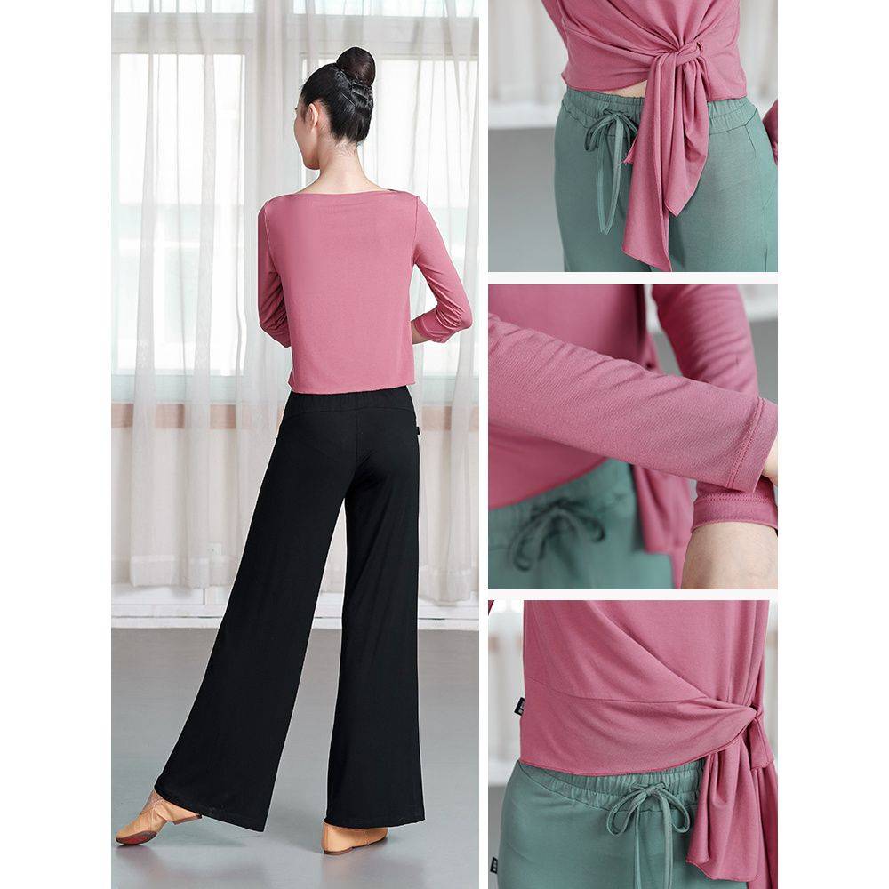 Spring and summer new Modal loose dance wide -leg pants practice service women's clothing Chinese classical modern dance clothing