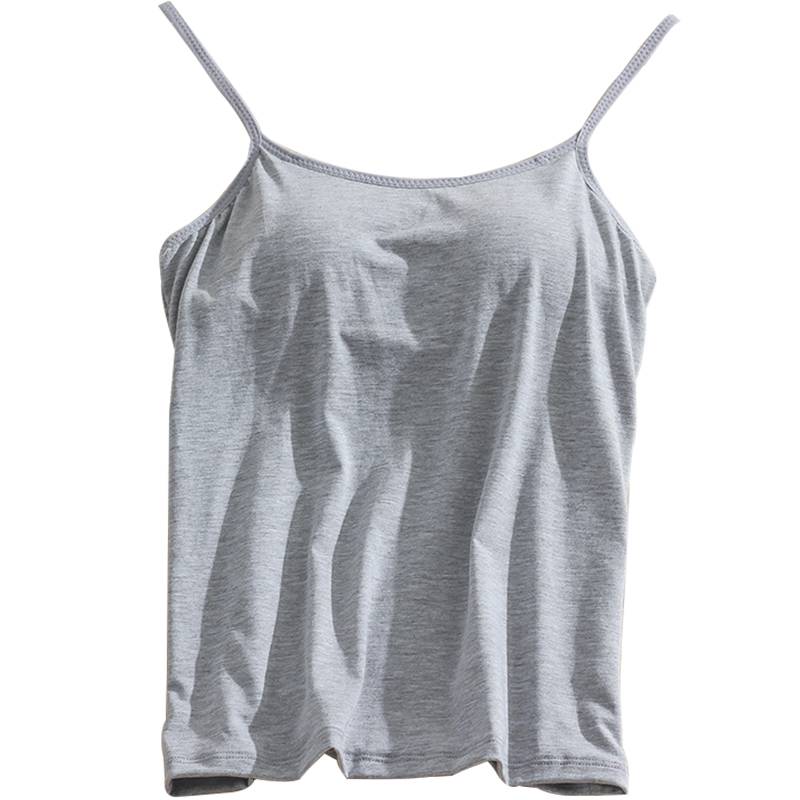 Tractile underwear integrated bra, Modal vest female with chest pads with classical dance modern dance summer ballet