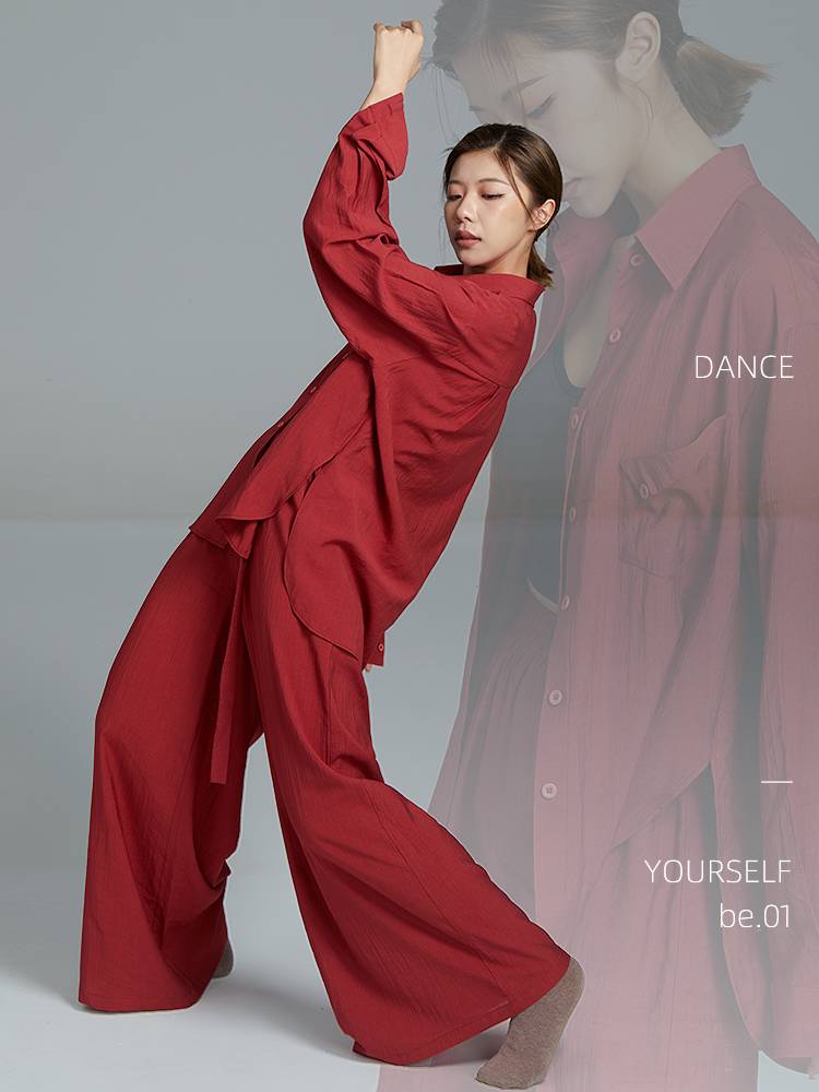 Gorgeous Solo Show Modern Dance Shirt Set Design Sense Dance Server Chinese Classical Dance Practice Fit performance service high -end