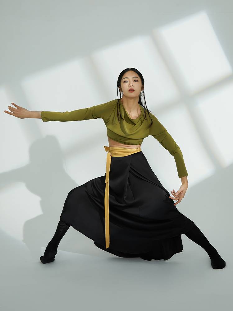 S86 Modern Dance Classical Dance Server Funny Female Women's Skirt Performance Server Dance Dance New High waist