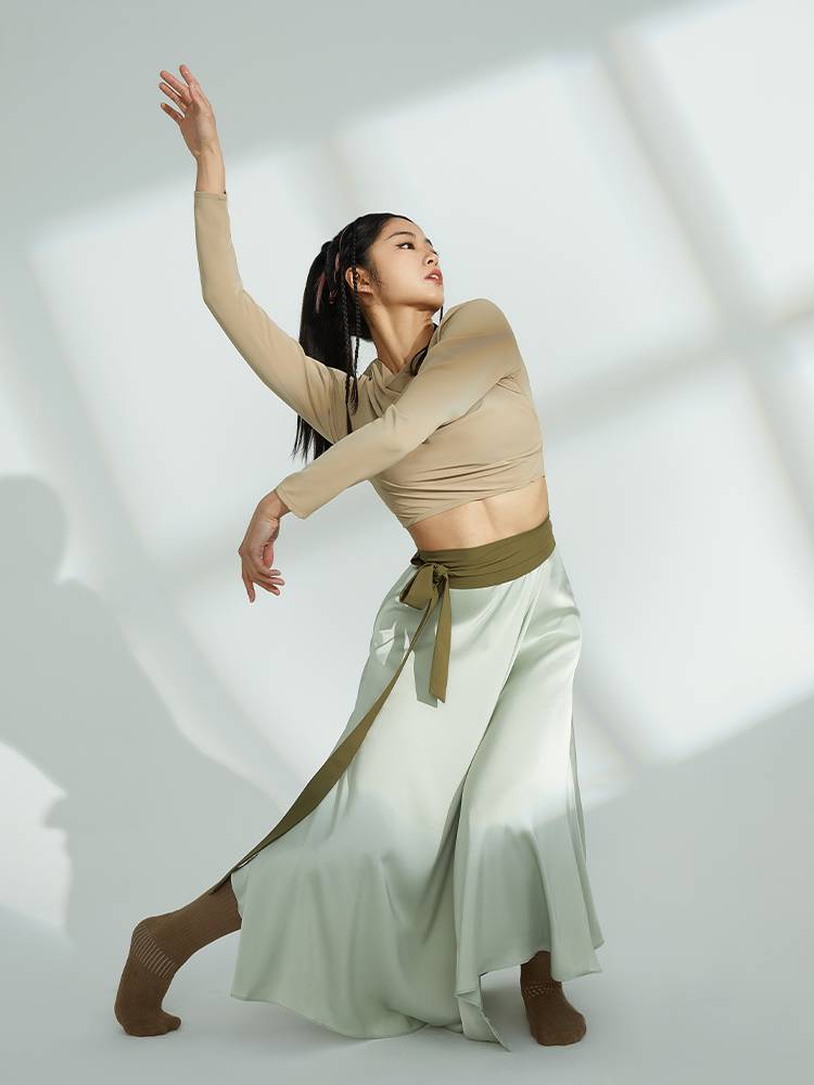 S86 Modern Dance Classical Dance Server Funny Female Women's Skirt Performance Server Dance Dance New High waist