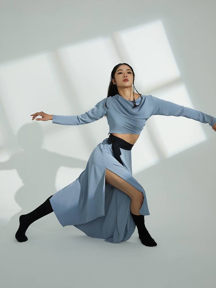 S86 Modern Dance Classical Dance Server Funny Female Women's Skirt Performance Server Dance Dance New High waist