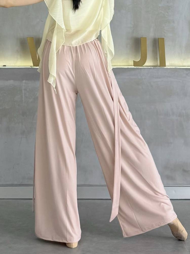 Modern dance elegant pants dangling dance pants summer loose classical dance wide -leg pants new Chinese dance exercise pants