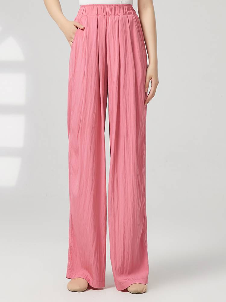 Classical dance loose wide -legged pants dance trousers practice pants elegant ice silk modern dance day often trains students pants