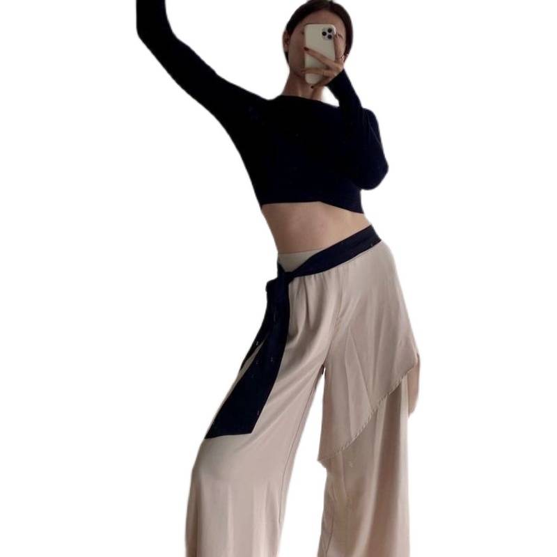 Ancient Jazz Dance Set Modern Dance Loose Elegant Advanced Wide Lead Pants Classical Dance Clothing Performance Services