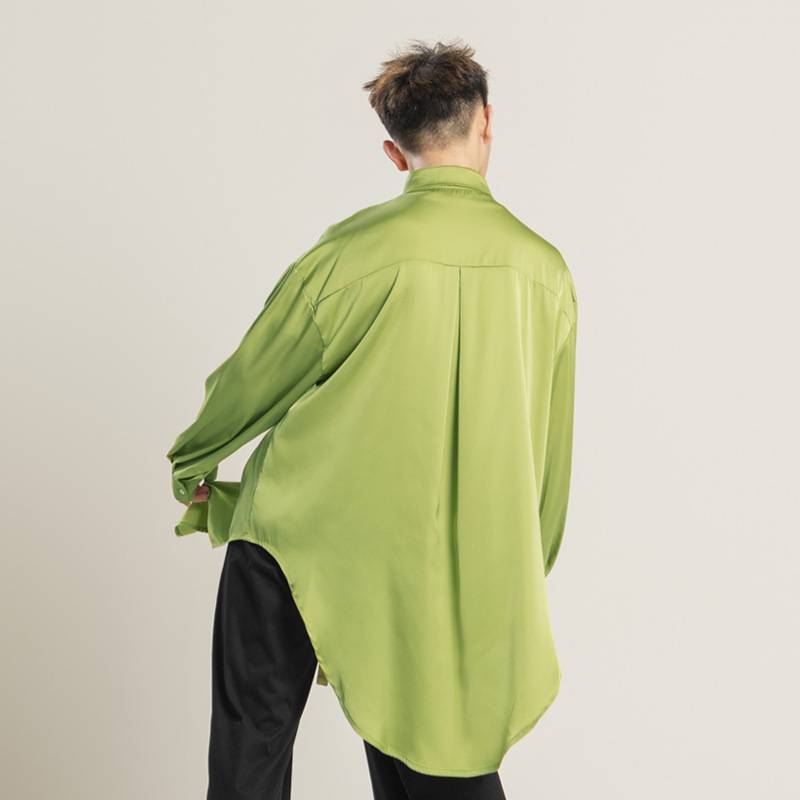 Dance service men's shirt, loose and elegant shirt, modern dance exercise performance, performance training classical dance pop dance