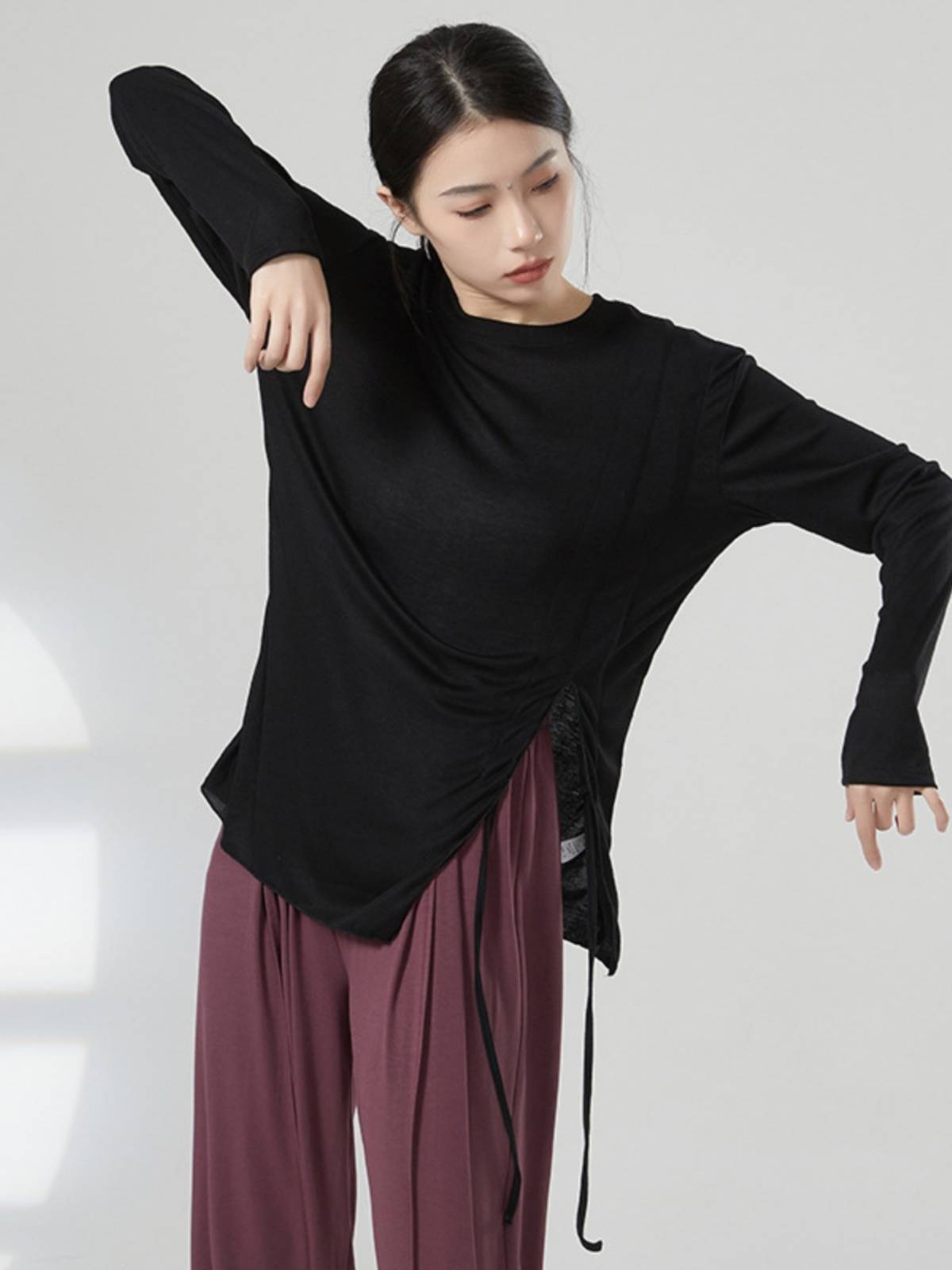 Modern dance exercise skills classical dance pumping rope Loose top -shirt test shape training new dance service teacher class