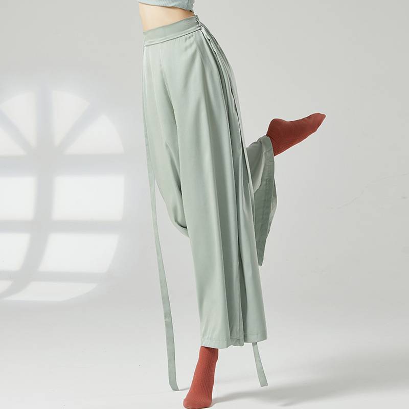 Classical dance pants straight, elegant loose wide -leg pants Chinese dance nation practice service female modern dance -shaped clothing