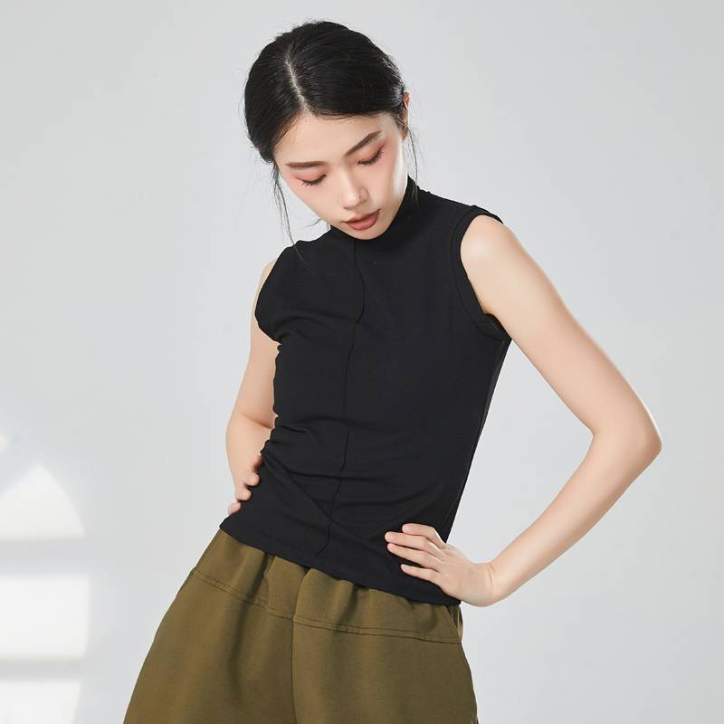 Spot Modern Dance top Vetes Training Female Half High J Ling Tighted Dance Dance Summer New Training