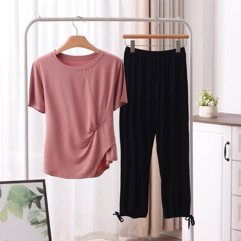 Dance service top women's set Modal summer adult 2024 new modern dance classical figure exercise skills