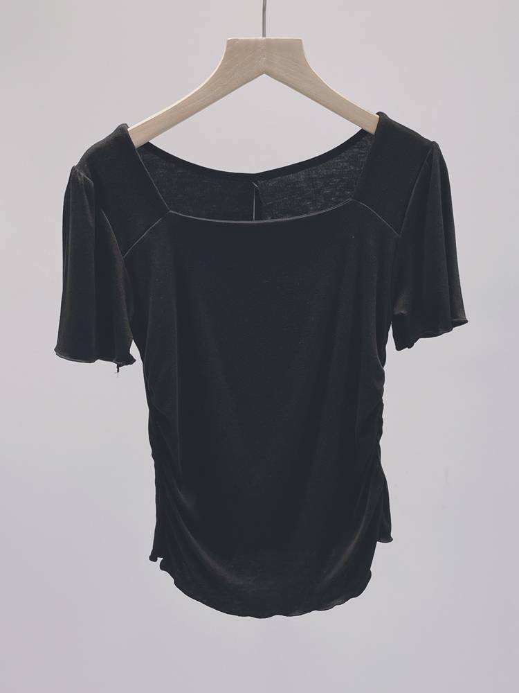 Slim and thin square leader Modal dance service short -sleeved female body training service classical dance modern dance Chinese dance service