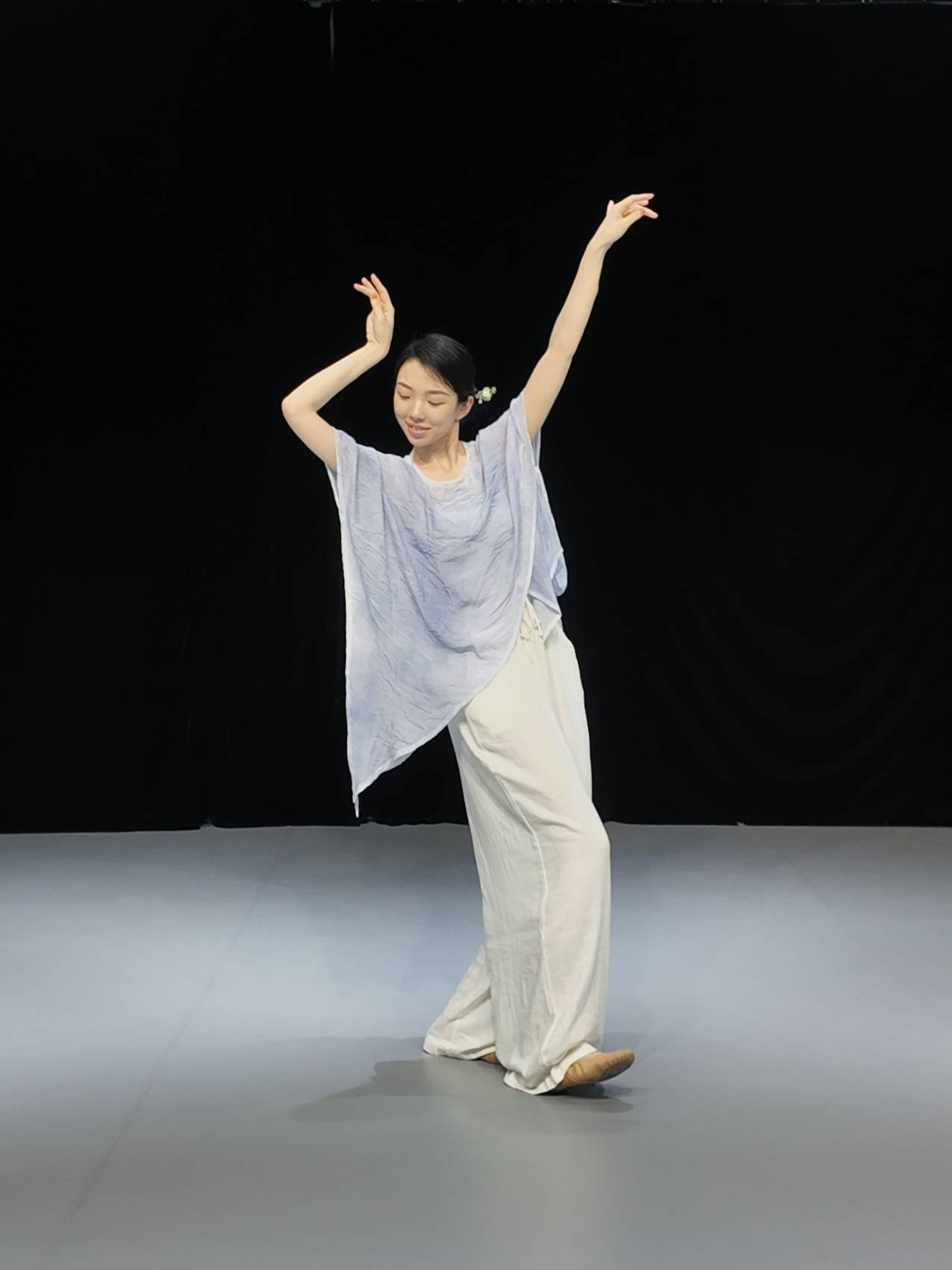 Modern dance pants linen wide leg pants loose dance pants Chinese dance classical dance clothes practice pants