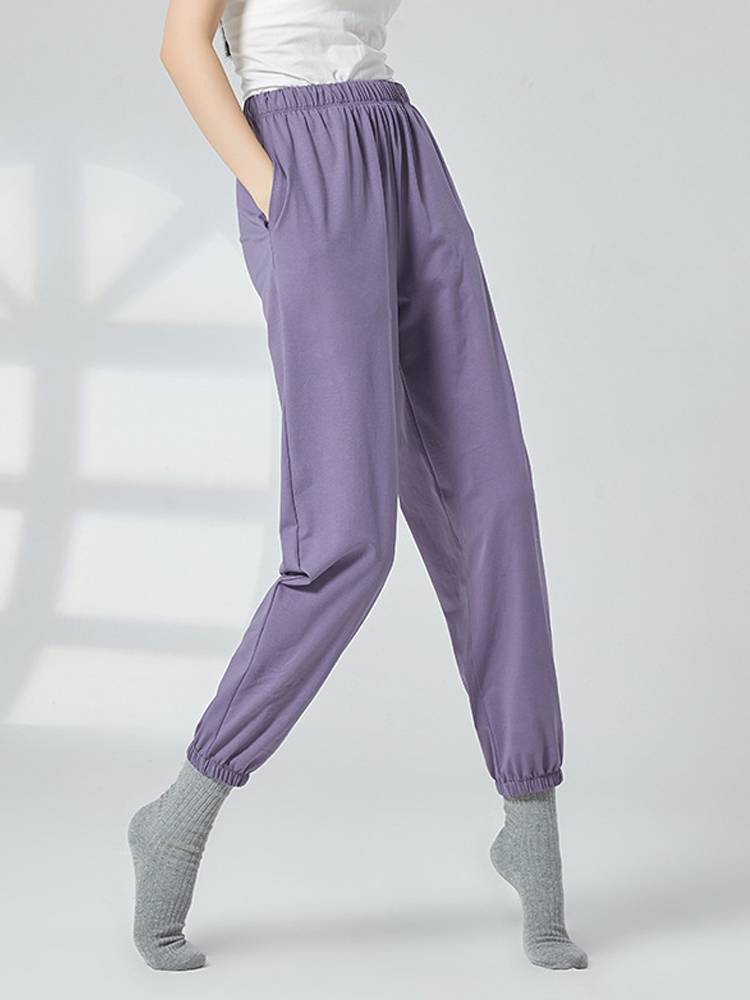 Modern dance pants body training clothing female thin cone dance pants classical dance carrot pants small feet long trousers summer