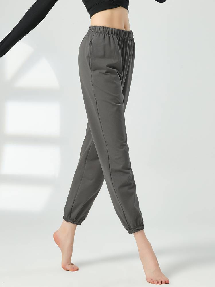 Modern dance pants body training clothing female thin cone dance pants classical dance carrot pants small feet long trousers summer