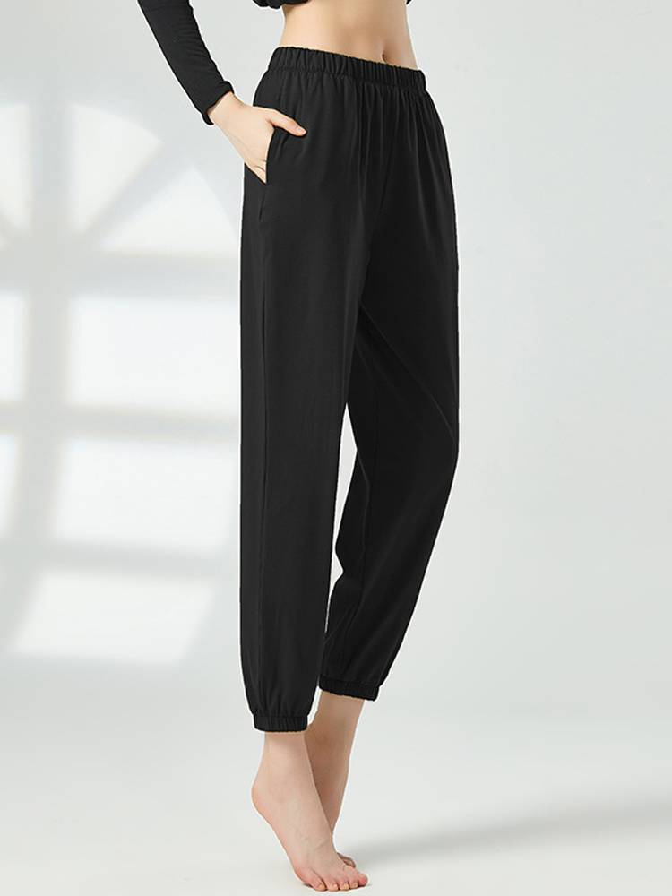 Modern dance pants body training clothing female thin cone dance pants classical dance carrot pants small feet long trousers summer