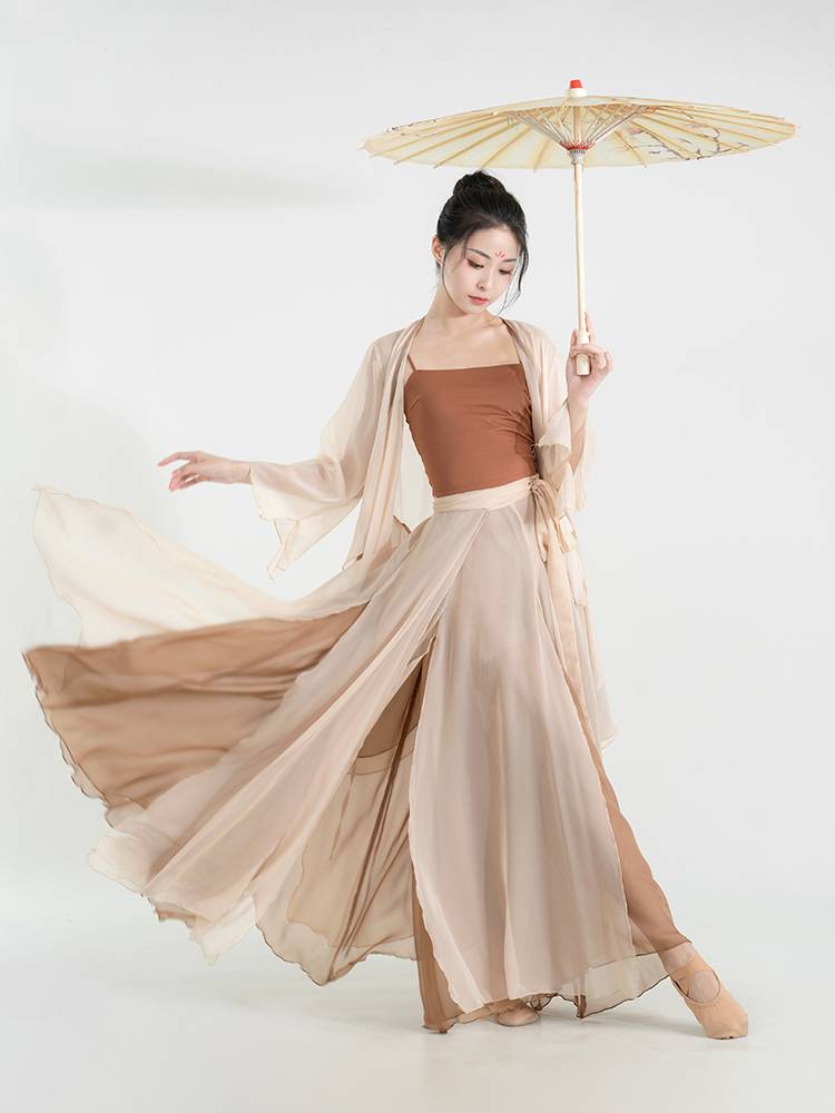 Chinese classical dance watch acting service national dance long skirt Modern dance 720 degrees big skirt drama long skirt skirt