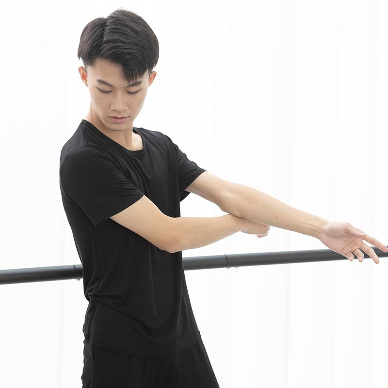 Dance practice service Men's loose student -shaped physical clothing modern dance classical dance Latin dance teacher Modal top