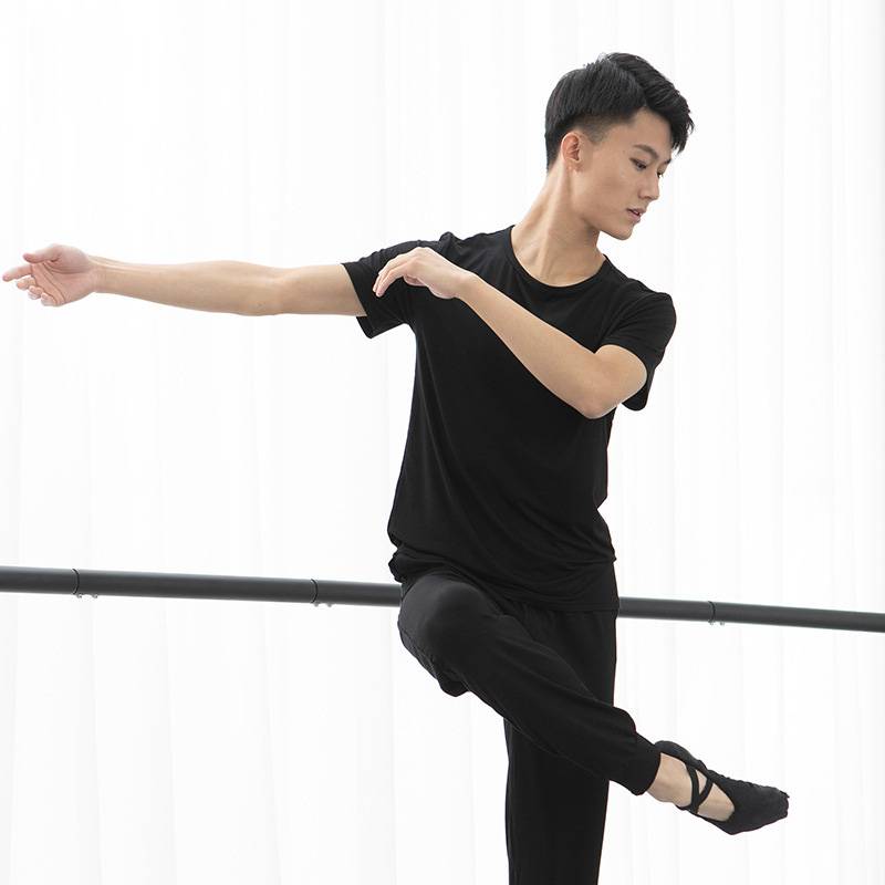 Dance practice service Men's loose student -shaped physical clothing modern dance classical dance Latin dance teacher Modal top