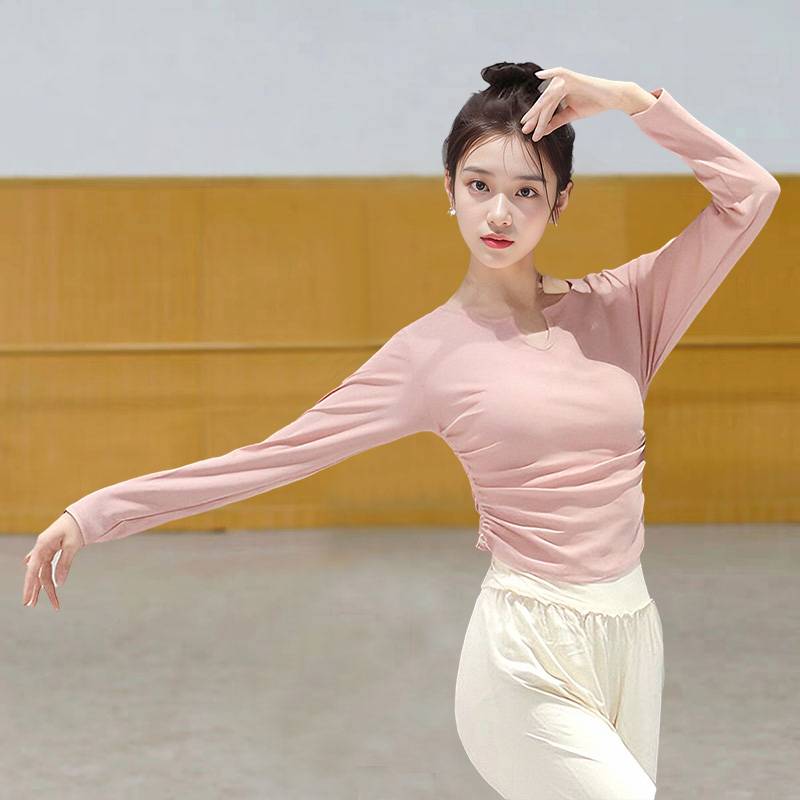 Dance practice service female thin modern dance -shaped top adult Chinese classical dance art test performance clothing