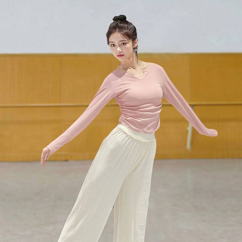 Dance practice service female thin modern dance -shaped top adult Chinese classical dance art test performance clothing