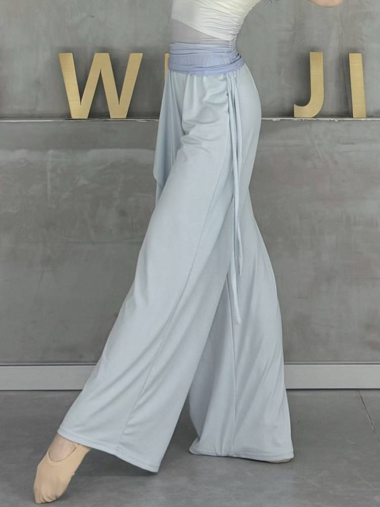 Modern dance elegant wide leg pants new dancing clothes Chinese classical practice clothes loose straight dance pants summer