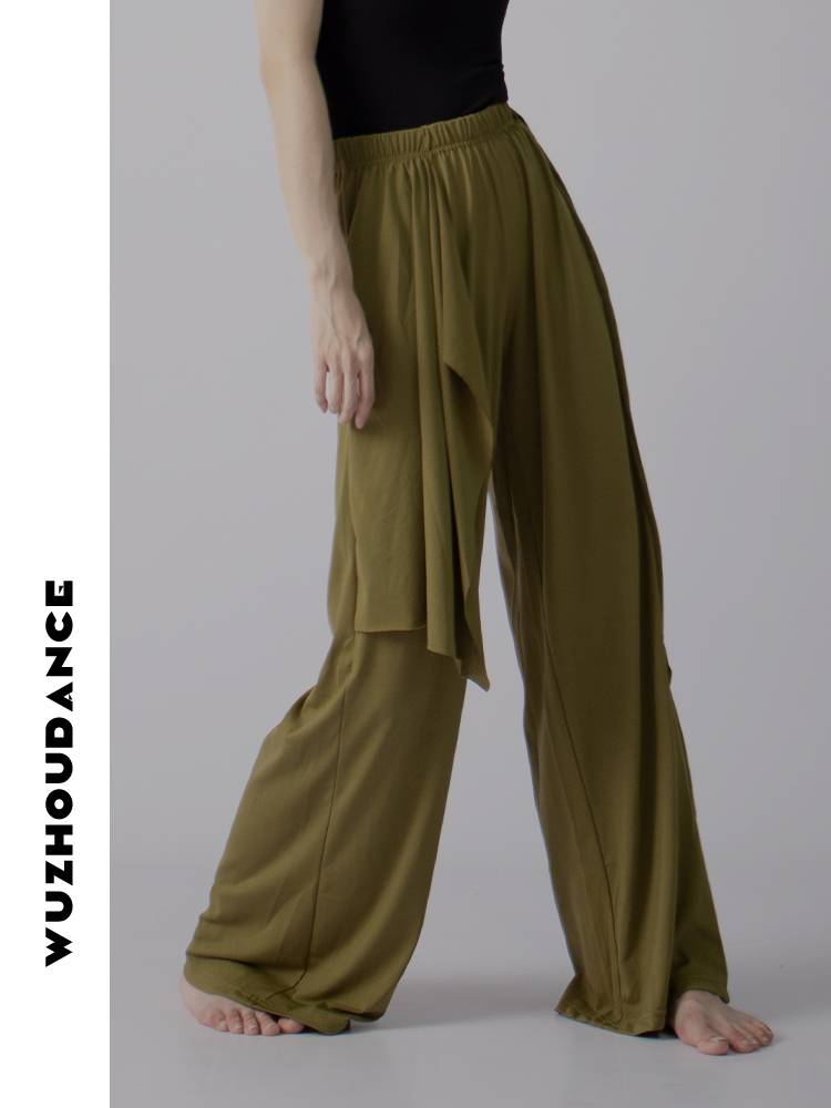 Dancezhou Danz Summer Drinking Pants Modern Dance Pants Wide -leg Pants Training Server Bing Feeling Women's Loose Yoga