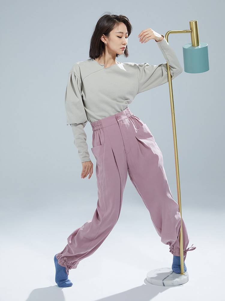 S32 dance practice service performances, loose top long -sleeved modern dance female original high -level original design
