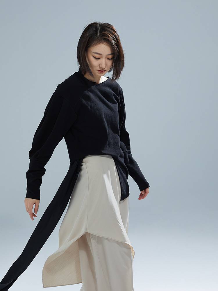 S32 dance practice service performances, loose top long -sleeved modern dance female original high -level original design