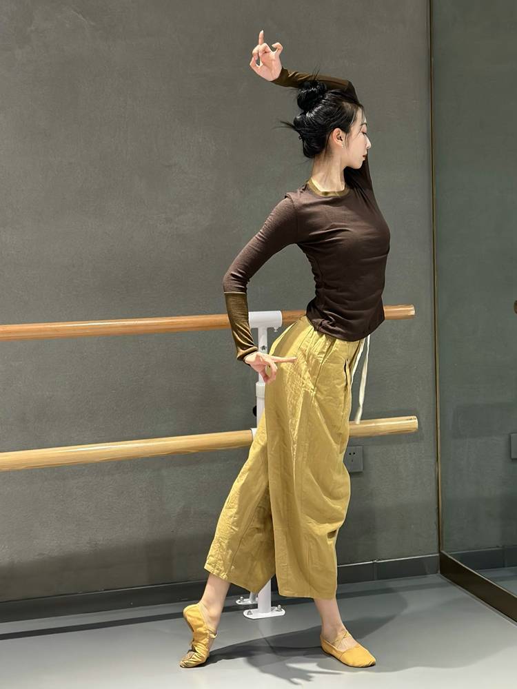 Classical Dance Modern Dance Server Women's Loose Cotton and Mainer Dance Pants Pants Chinese Dance National Dance Pants Performance Services