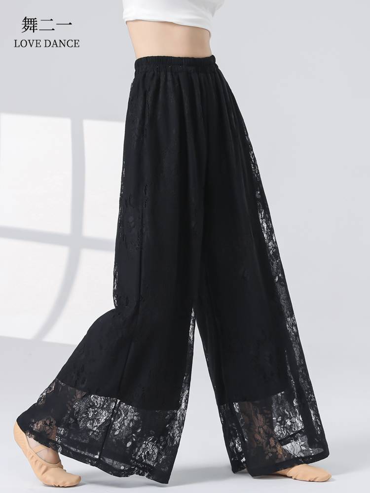 New classical dance feels elegant practice pants Chinese dance loose dance wide -leg pants national modern dance performance pants