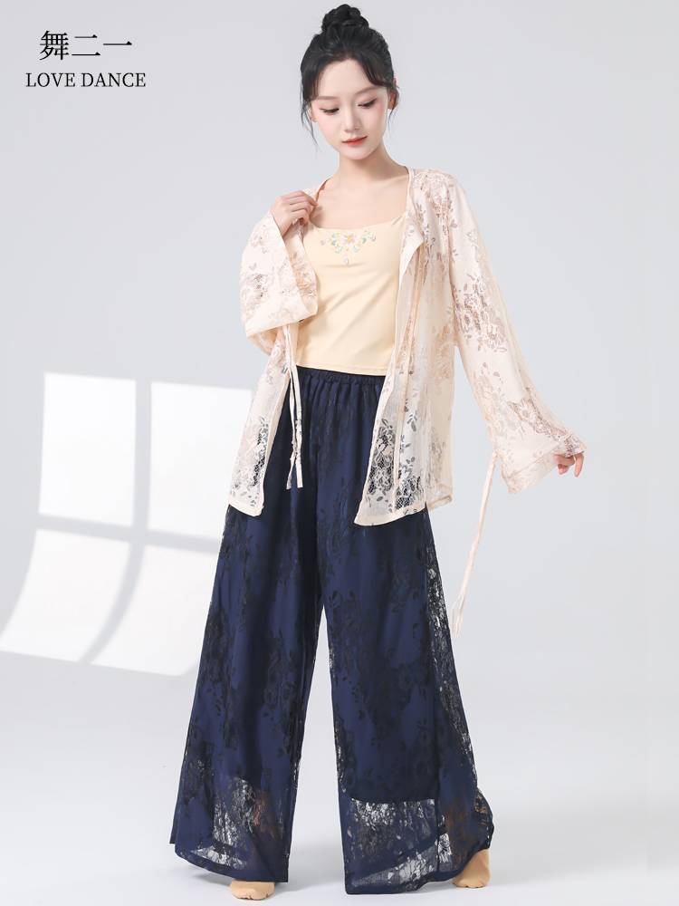New classical dance feels elegant practice pants Chinese dance loose dance wide -leg pants national modern dance performance pants