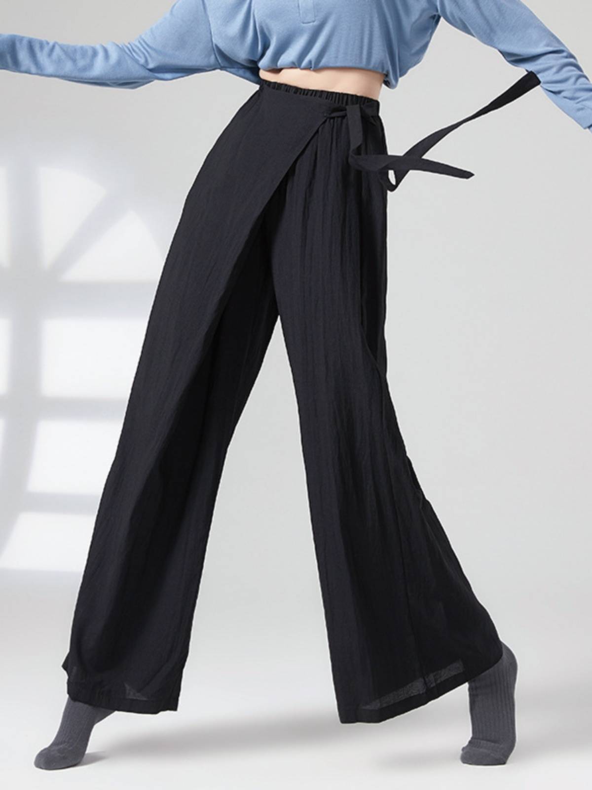Modern dance exercise pants elegant wide leg pants new classical dance exercise uniforms loose professional dance pants jazz dance