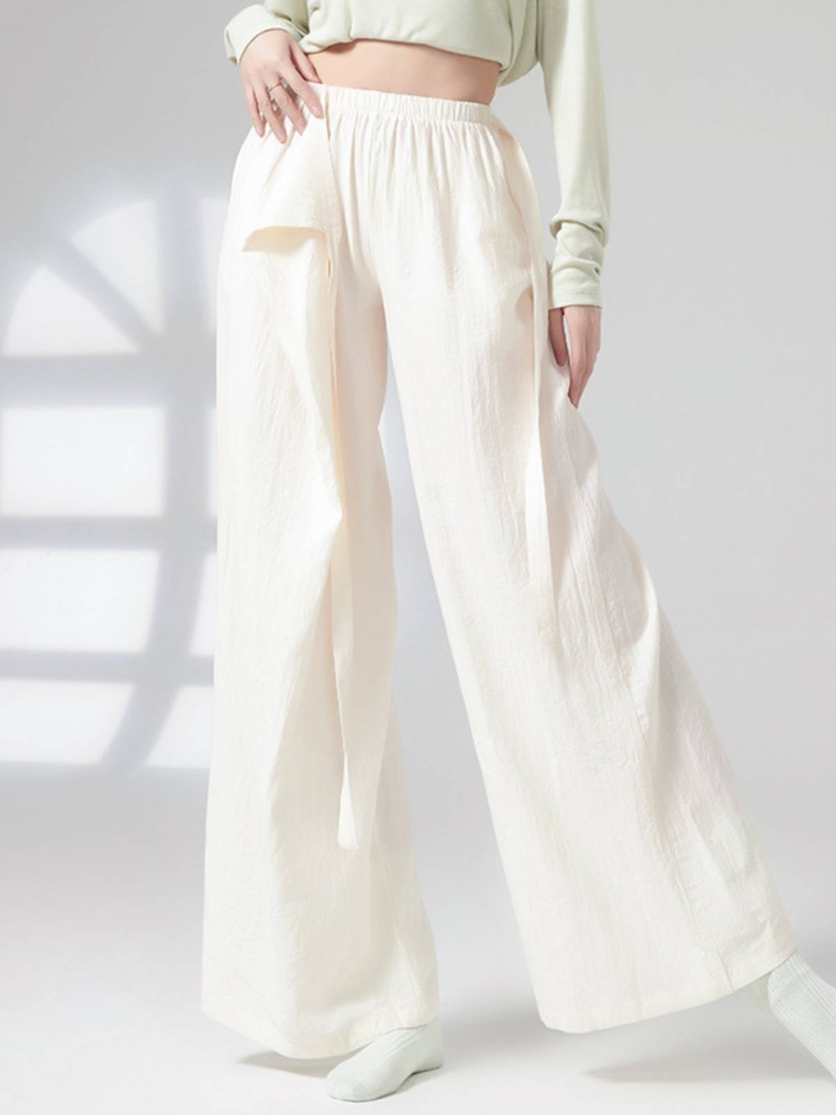 Modern dance exercise pants elegant wide leg pants new classical dance exercise uniforms loose professional dance pants jazz dance