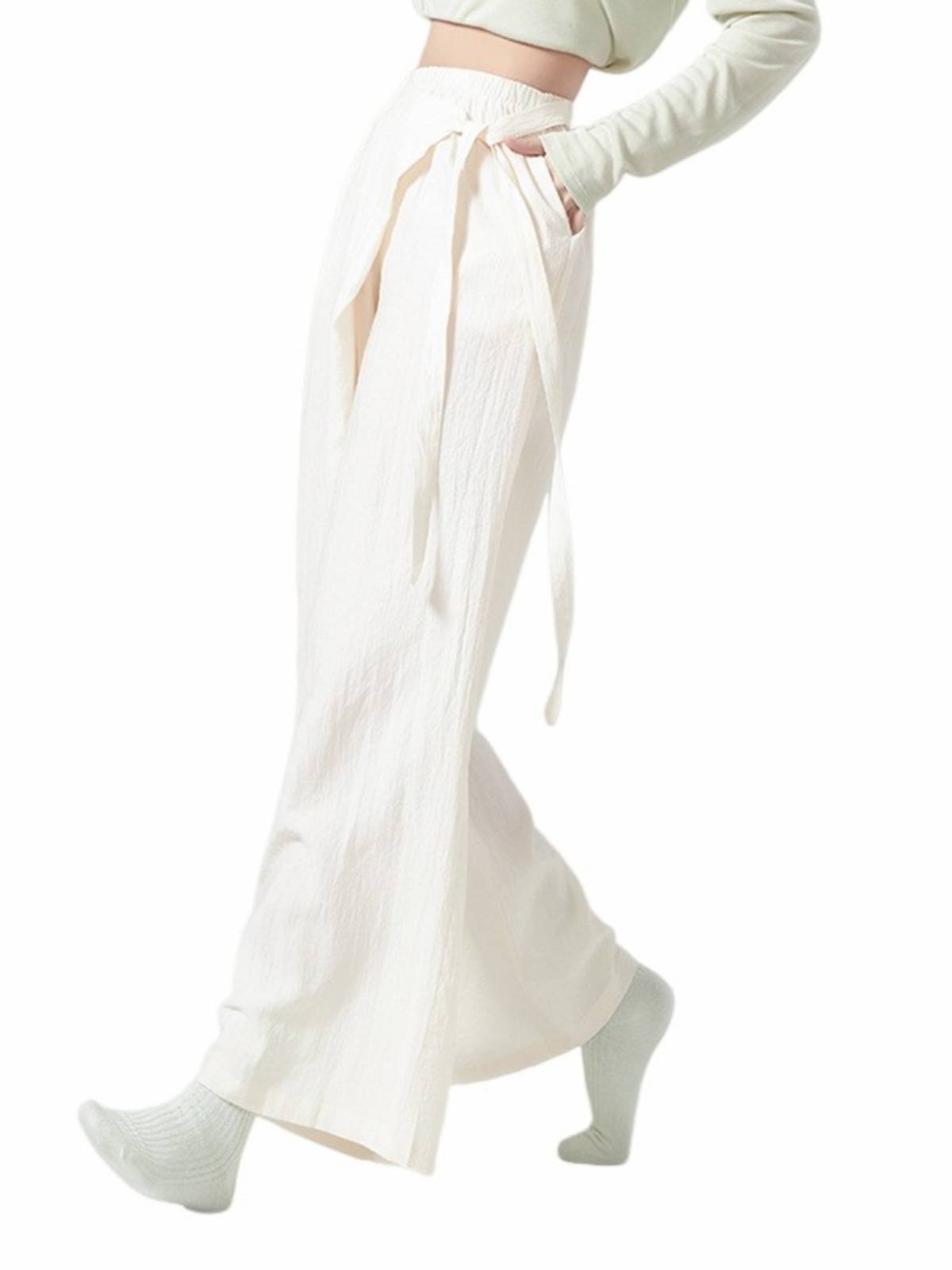 Modern dance exercise pants elegant wide leg pants new classical dance exercise uniforms loose professional dance pants jazz dance