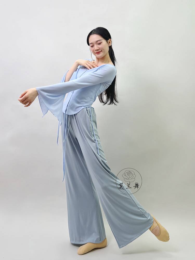 125 new copper ammonia straight trousers wide -leg pants dance pants classical dance modern dance repair is thin