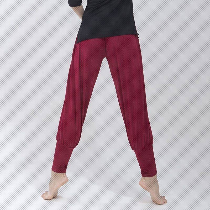 Art test dance pants men and women modern dance exercise pants adult loose black lantern pants Mongolian dance pants classic pants