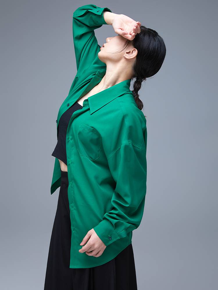 Modern dance exercise dance dance shirt practice service men's and women's performances, elegant long -sleeved dancers with Z04B