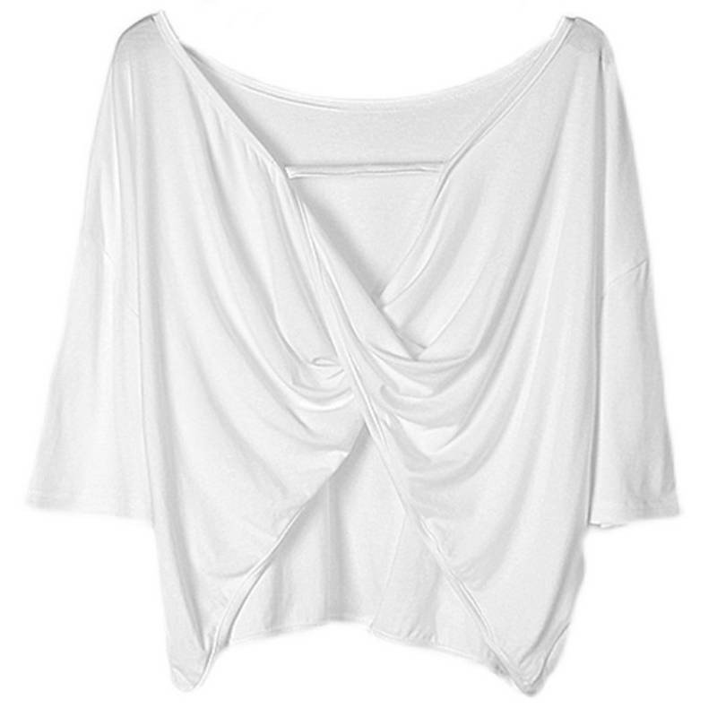 Classical dance exercise girl dance service summer loose and thin -back modern dance top jazz dance body training suit
