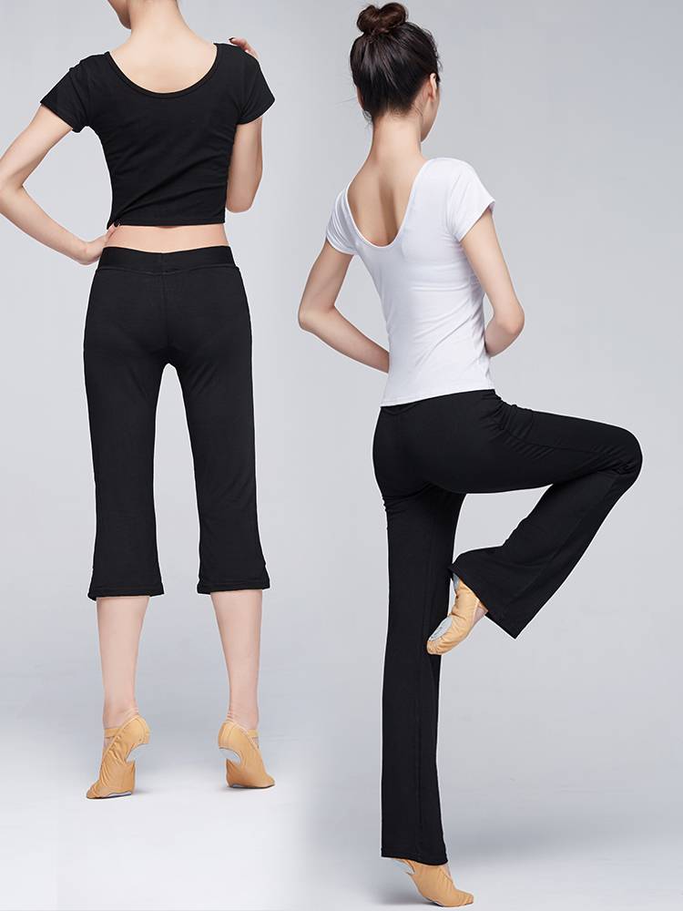 Dance practice clothing women's suit Modal top short -sleeved shape Chinese classical Latin dance modern dance summer