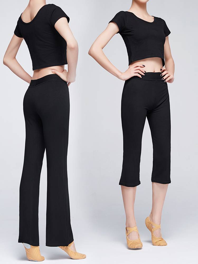 Dance practice clothing women's suit Modal top short -sleeved shape Chinese classical Latin dance modern dance summer