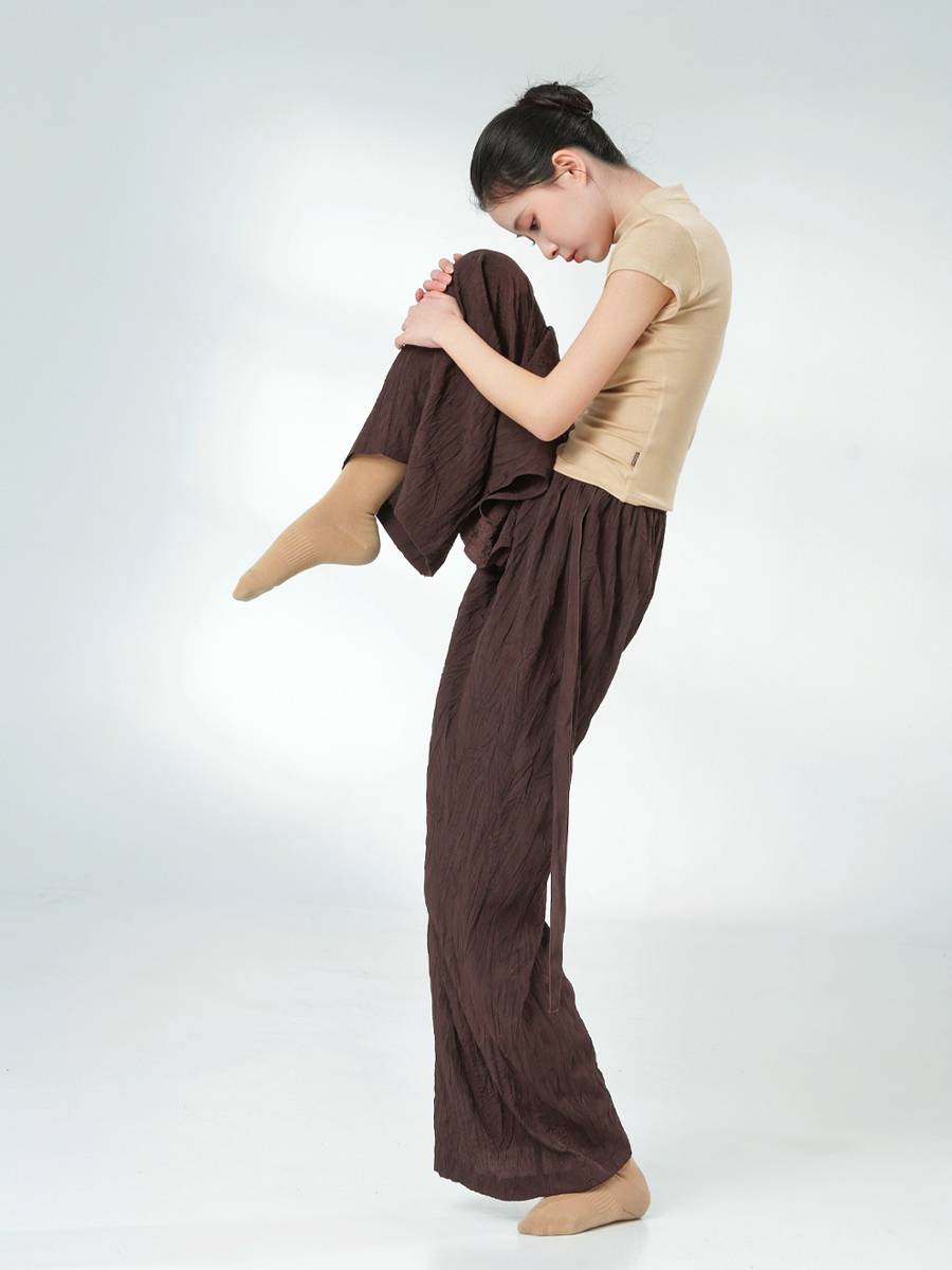 Little Jasmine Dance Server Top Female Short Sleeve Adult Dance Classical Dance Chinese Dance Modern Dance Practice Summer Summer