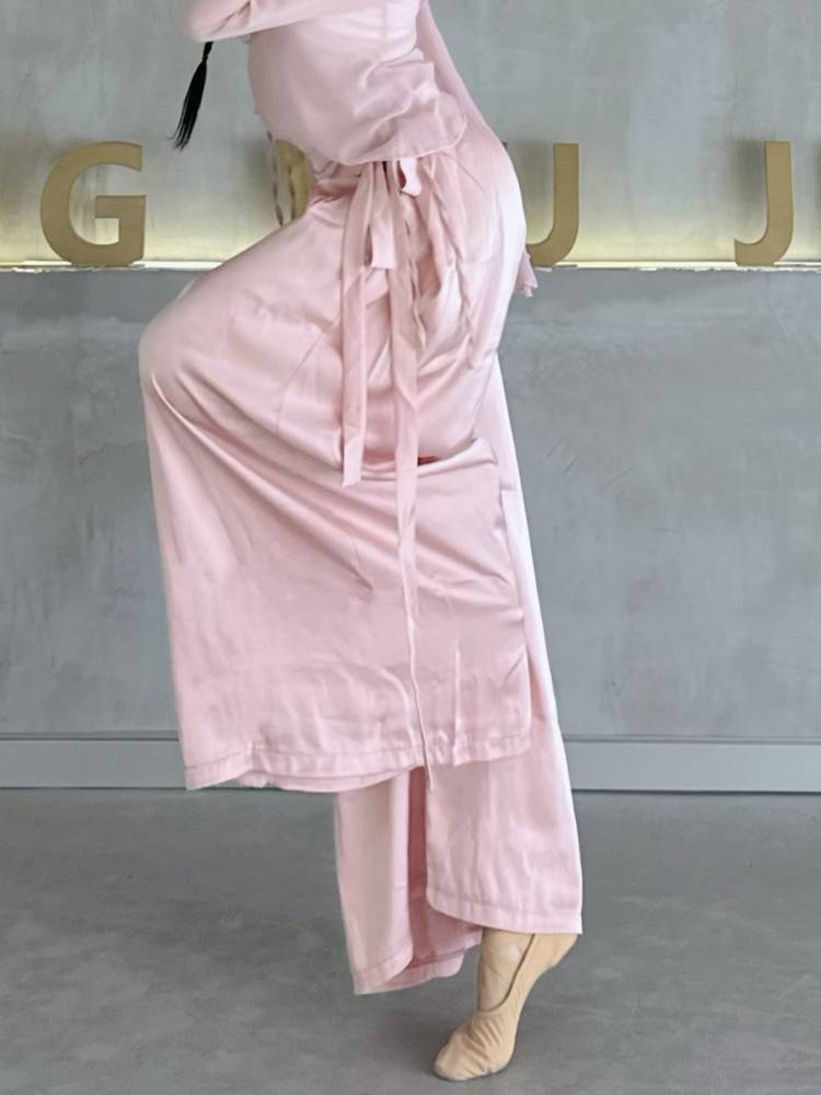 2024 new dance pants summer modern dance loose wide -leg pants dangling feel classical dance pants, elegant dancing