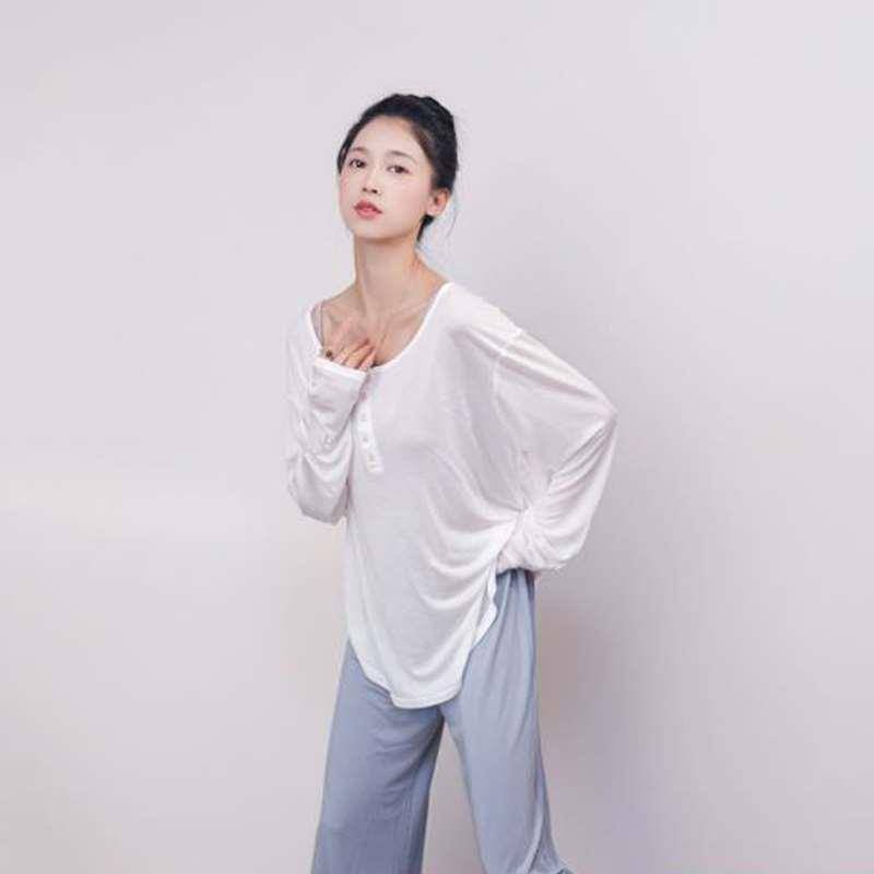 Dance clothing women's loose classical dance exercise jersey daily wear top top Chinese modern dance -shaped physical base training clothing