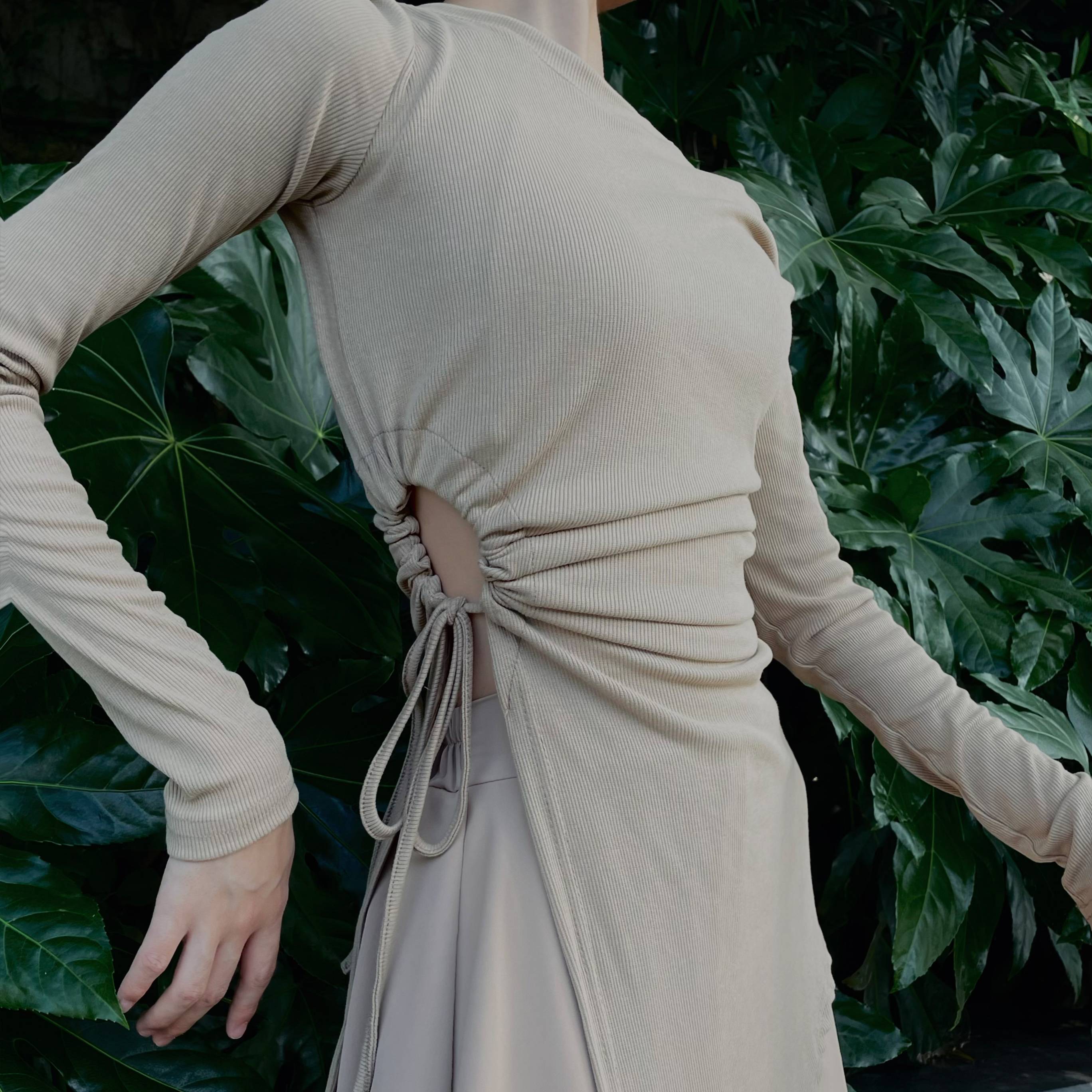 Unique Dance Modern Dance top Classical Dance Server Long Sleeve Irregular Mid -length Base Dance Dance Dance