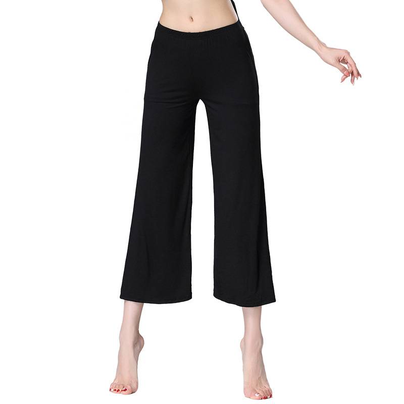 Dance pants women's loose wide -leg pants Modern dance practice pants Classical national dance pants straight pants Modal adult