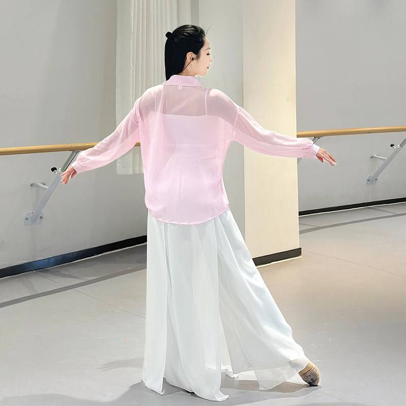 Large size modern dance classical dance female adult shirt training service body training service Chinese dance exercise performance service