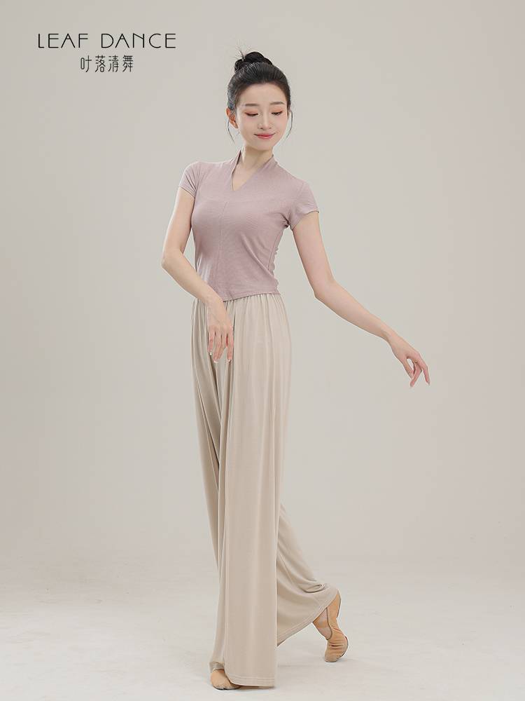 Ye Luo Qing Dance Modern Dance Sleeveless V -neck Valley Dance Dance Dress Daily Slim Classical Dance Practice Service