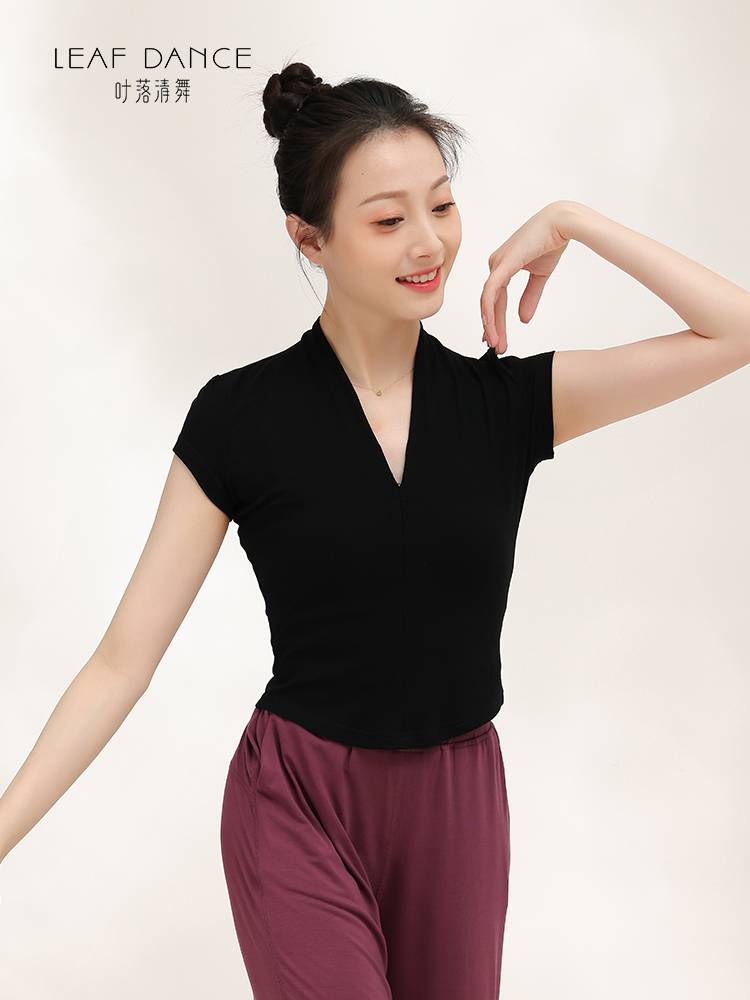 Ye Luo Qing Dance Modern Dance Sleeveless V -neck Valley Dance Dance Dress Daily Slim Classical Dance Practice Service
