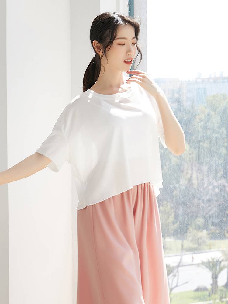 Split loose sexy and modern dance exercise service performance service ballet blouse Latin classical jazz dance service yoga