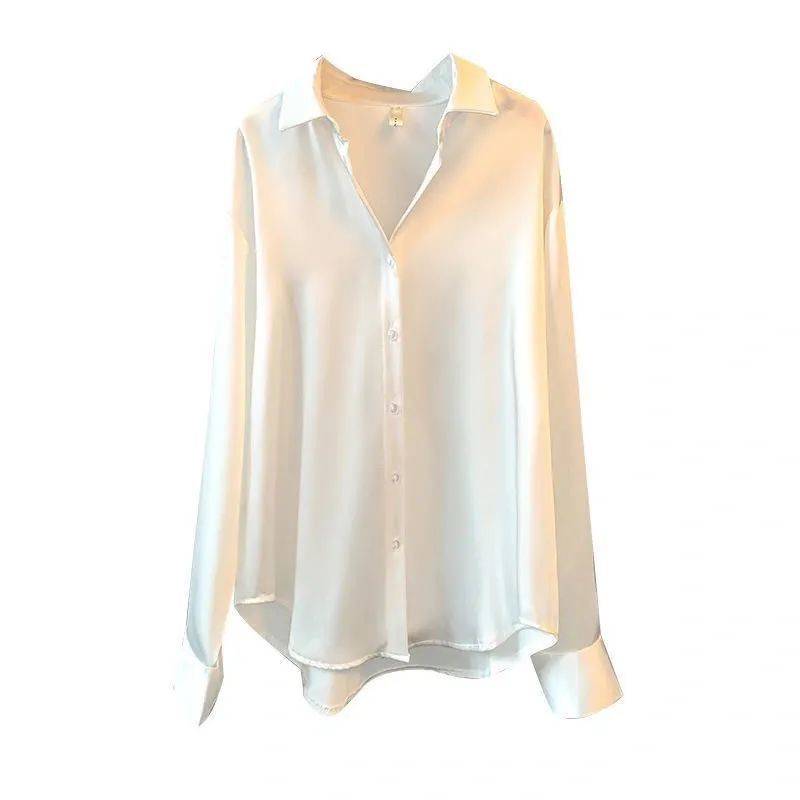 Modern dance shirt loose, large size, somatoscopy, satin training service thin, elegant men and women, the same dance performance service